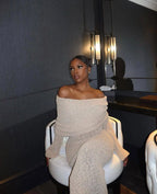 ALLURE BOUCLE MAXI DRESS