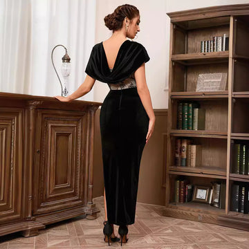 Alyia Corset Backless Shawl Dress Aclosy Alyia Corset Backless Shawl Dress Aclosy