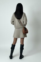 KLANA SWEATER SKIRT SET KNIT VERSATILE PULLOVER