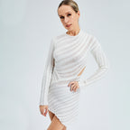 2023 Suspender Combat Color, Revealing Fashion Sexy, Waist Split Skirt aclosy