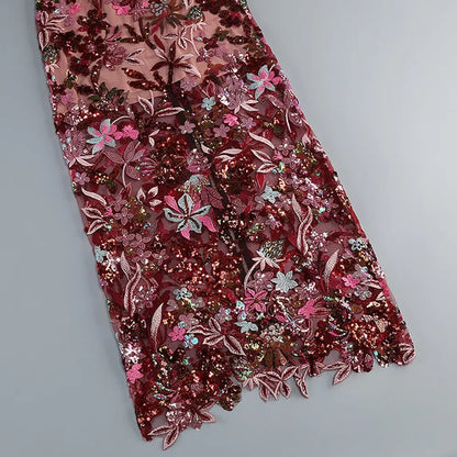 CHIC ELEGANT BACKLESS MAXI DRESS