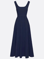WELANA ELEGANT PLEATED MAXI DRESS