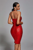 Halter Sleeveless Tube Top Hip Skirt aclosy