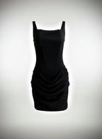 Carlina Graceful Tube Top Shoulder Strap Hot Girl Mini Dress