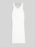 Allure Backless Cutout Diamond Maxi Dress