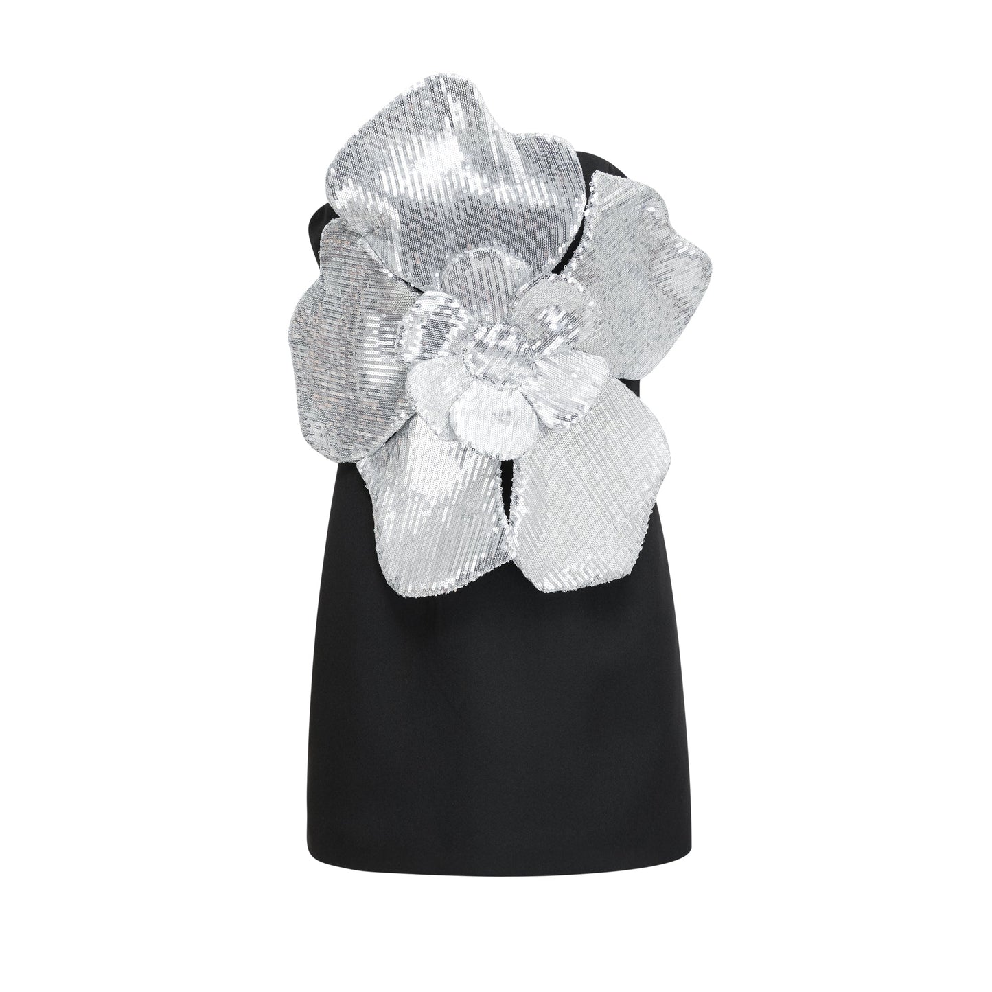 Spring Three-dimensional Sequined Large Flower Decoration Dress Aclosy