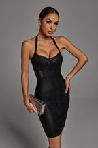 Halter Sleeveless Tube Top Hip Skirt aclosy