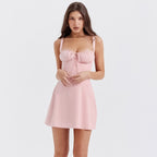 Women's Lace Up Slim Spice Girls Short Dress aclosy