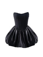Elegant High-End Pettiskirt Flair Pumpkin Puff Dress