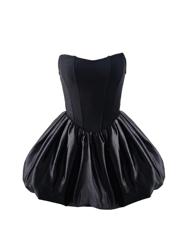 Elegant High-End Pettiskirt Flair Pumpkin Puff Dress