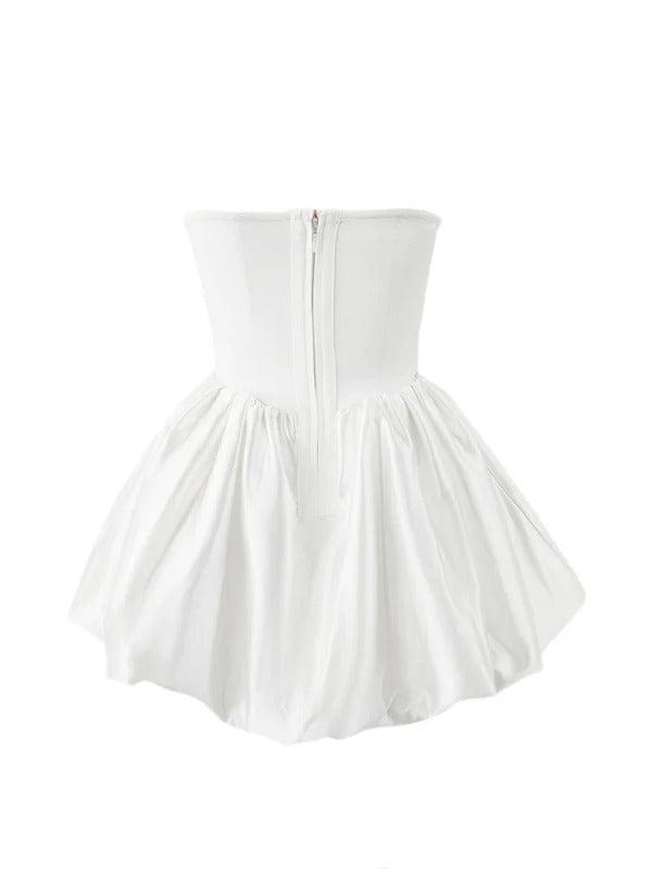 Elegant High-End Pettiskirt Flair Pumpkin Puff Dress