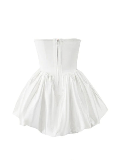 Elegant High-End Pettiskirt Flair Pumpkin Puff Dress