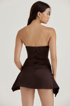 Floral Skirt Fishbone Top Slim Tube Top aclosy