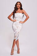 Women's Fashion Solid Color Bandage Dress aclosy