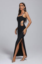 Diamond Elegant Bandage Suspender Dress aclosy