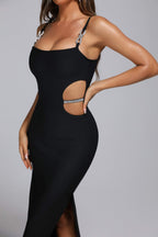 Diamond Elegant Bandage Suspender Dress aclosy
