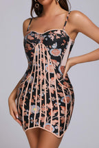 Women's Summer Fashion Color Breast Wrap Buttock Dress aclosy