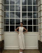 Chic Buttoned Knit Dress