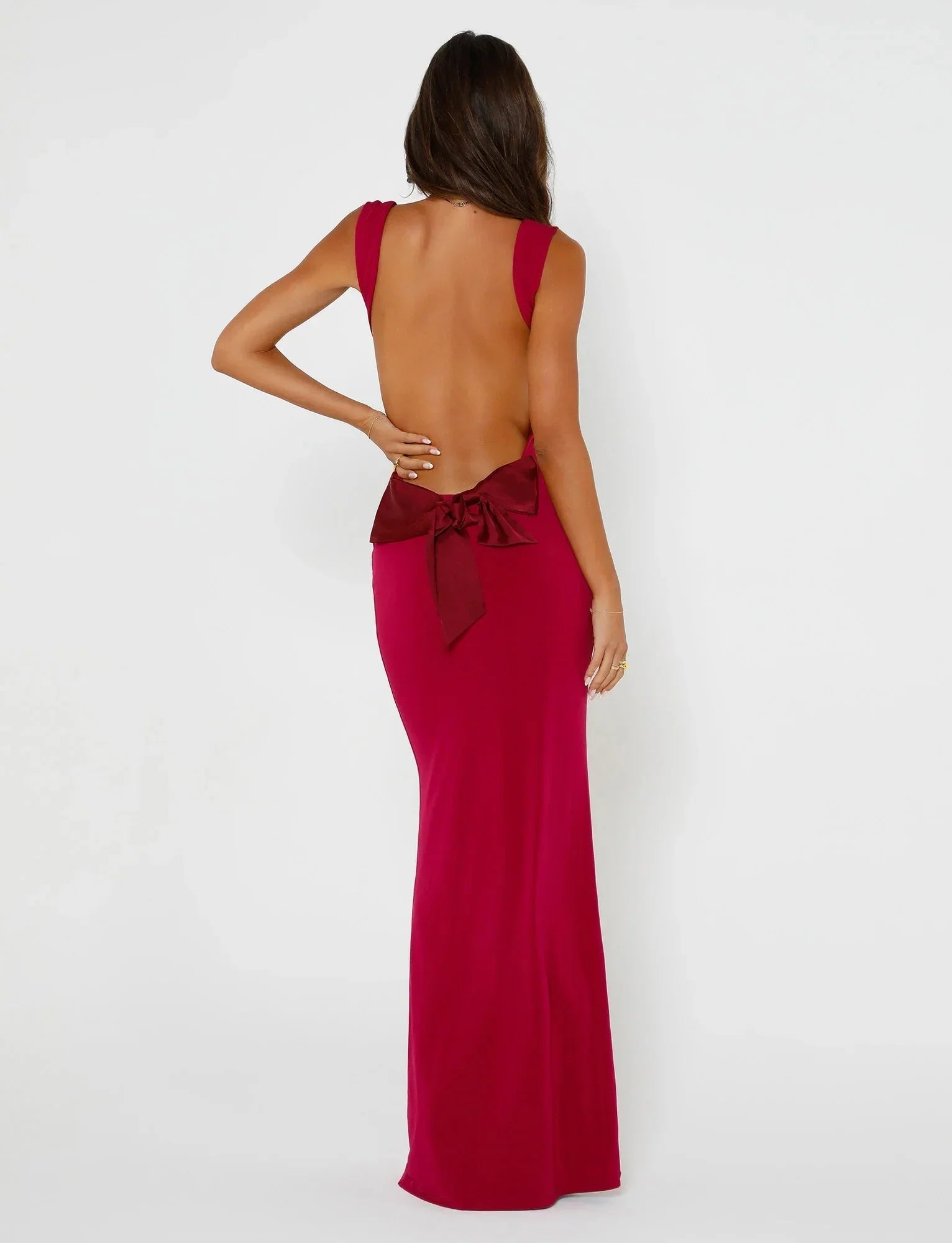 CHIC BACKLESS MAXI DRESS (Copy) Aclosy