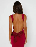 CHIC BACKLESS MAXI DRESS (Copy) Aclosy