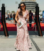 Marisol | Halterneck Floral Backless Maxi Dress