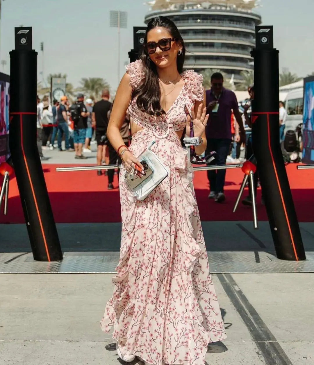 Marisol | Halterneck Floral Backless Maxi Dress