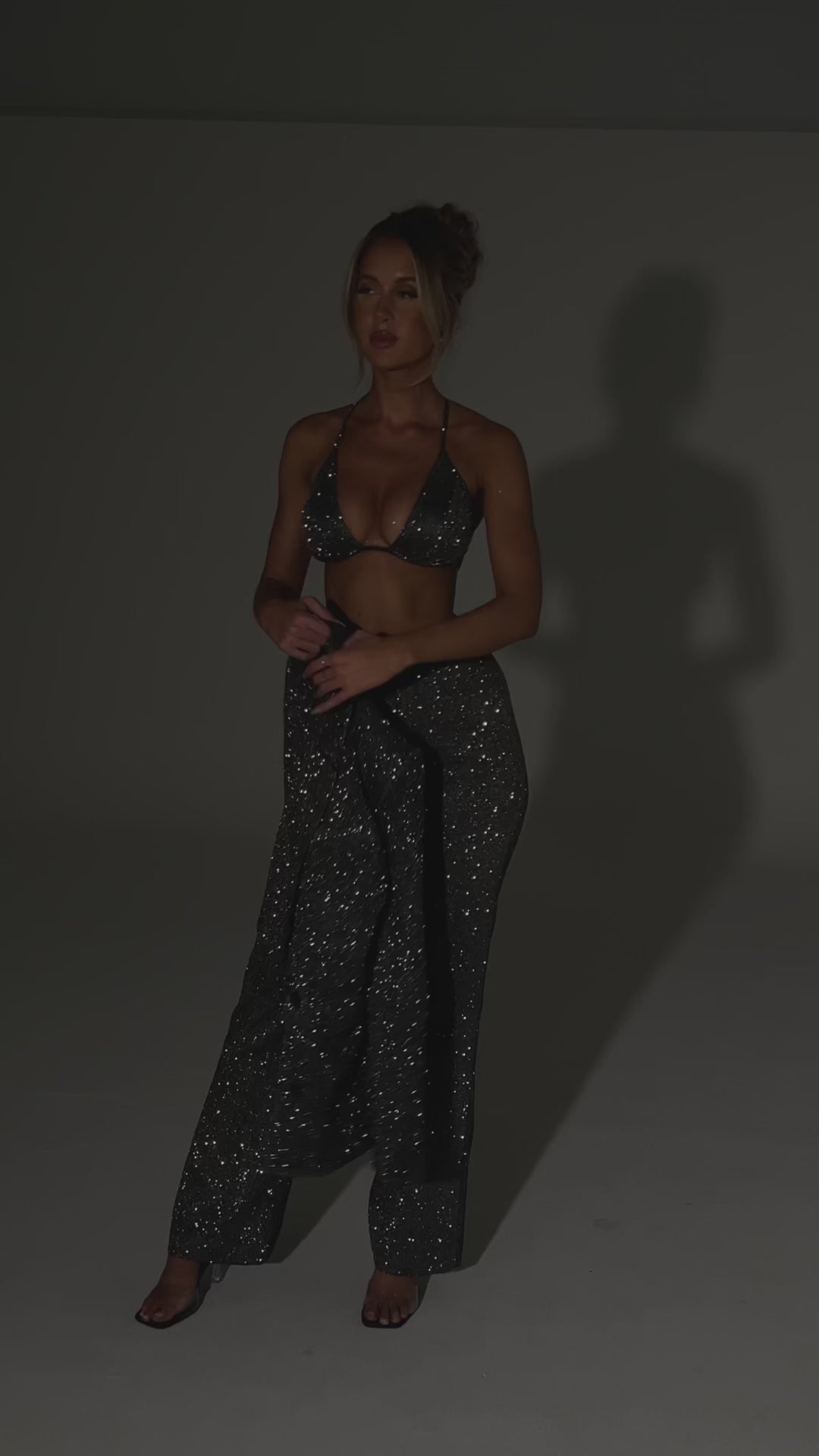 Alyia Sparkling Elegant Party Set Dress