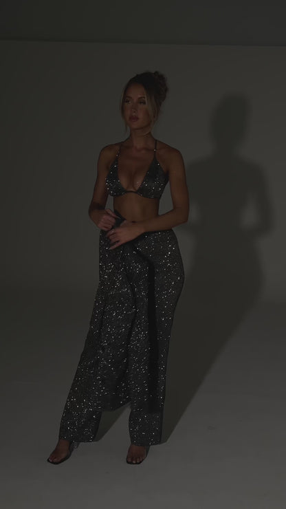 Alyia Sparkling Elegant Party Set Dress