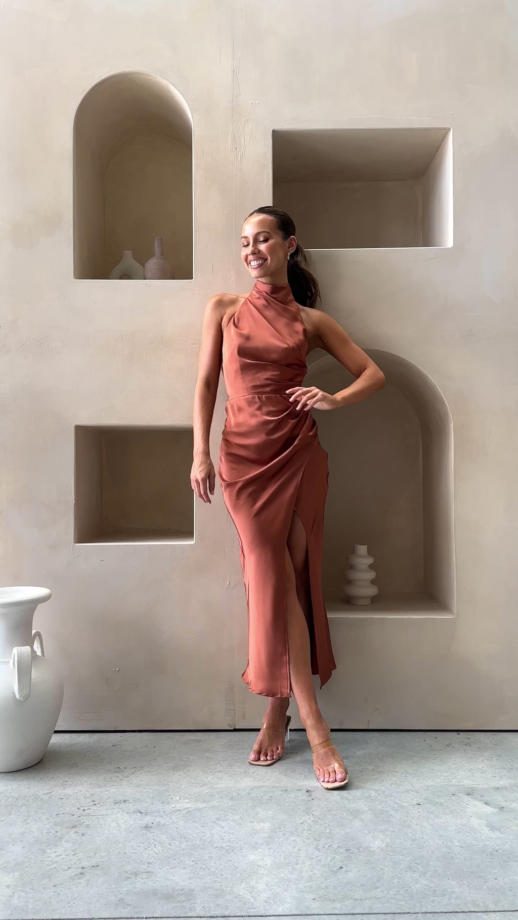Taramika Halter Slim Fit Dress
