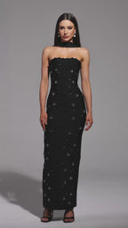 Alana elegant beaded maxi dress