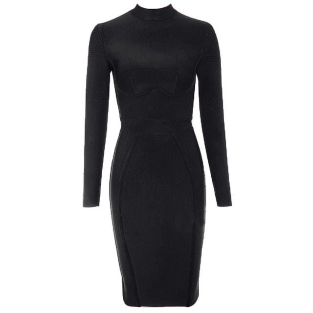 Elegantly Made Winy Bandage Full sleeve Dress Aclosy