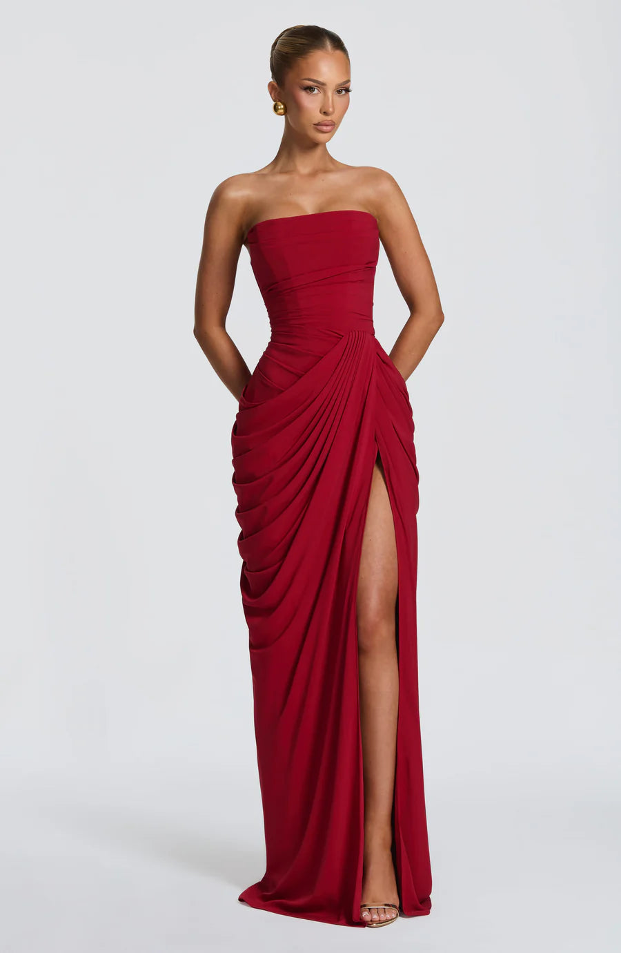ATHENA MAXI DRESS-BLACK aclosy
