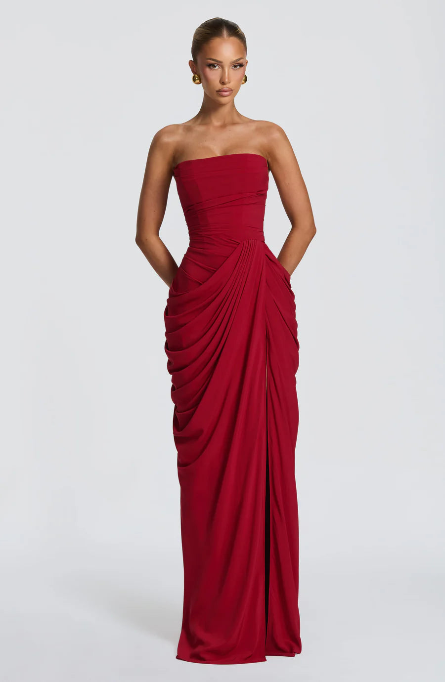 ATHENA MAXI DRESS-BLACK aclosy