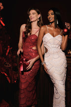 Hollow-out Camisole Beads Banquet Evening Dress (Copy) Aclosy