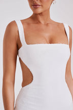 Sequin Sling Square Collar Backless Elite Dress-RESTOCK aclosy