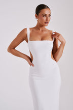 Sequin Sling Square Collar Backless Elite Dress-RESTOCK aclosy