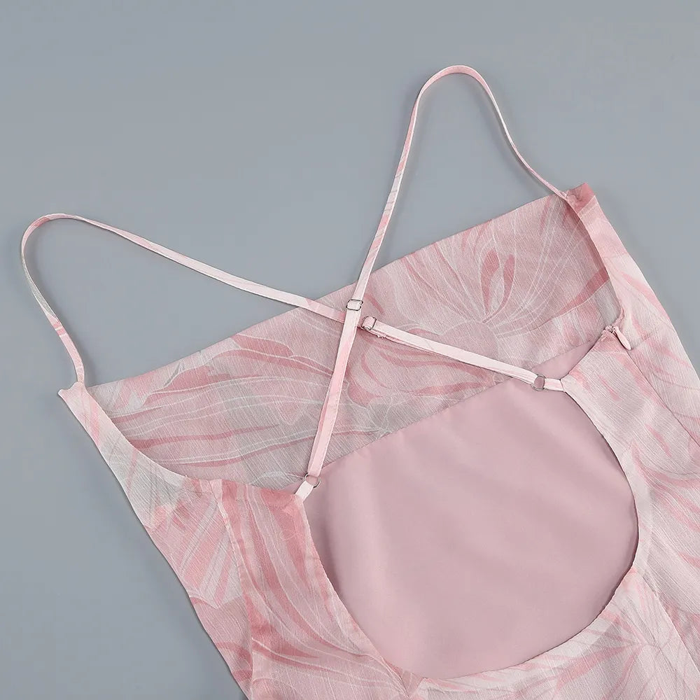 Viniya Irregular Oblique Ruffled Skirt With Suspenders