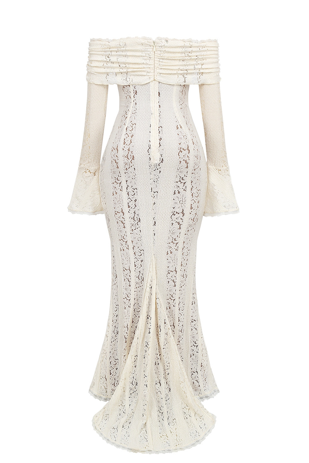 Allure Strapless Elegant White Maxi Dress-Fairy Dream (Copy) Aclosy