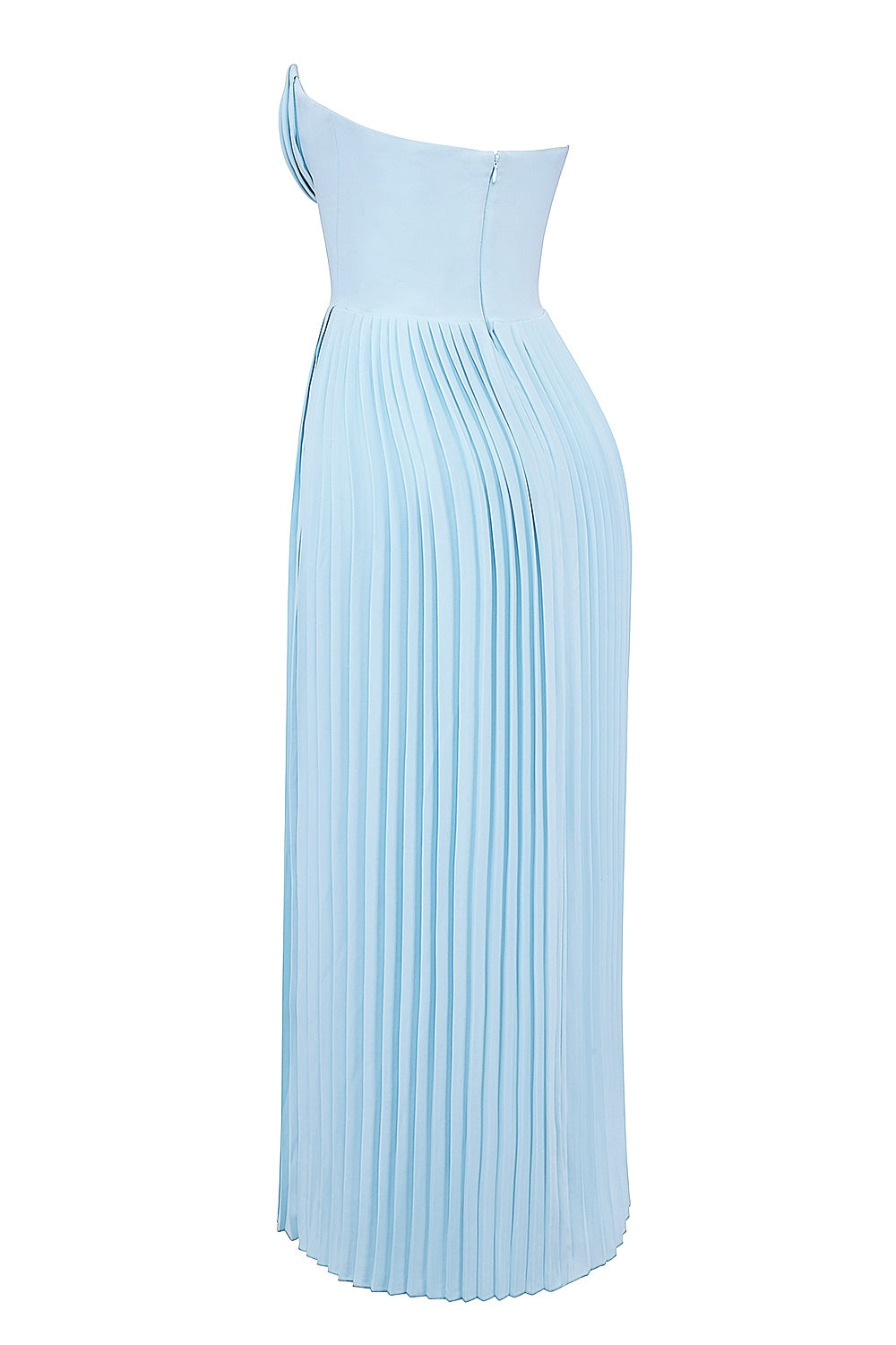 Alyia Elegant Ocean Blue Maxi Dress