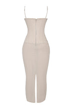 Mesh Stitching Lace Mid-length Dress Aclosy