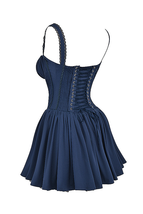 French Pure Desire Sling Cute Youth-looking Ballet Dopamine Wear Waist Trimming Lace Up Dress Aclosy
