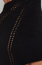 New Knitted Sweater Dress Sexy Pure Desire Wind Hot Girl Backless Hanging Neck Straps Short Dress aclosy