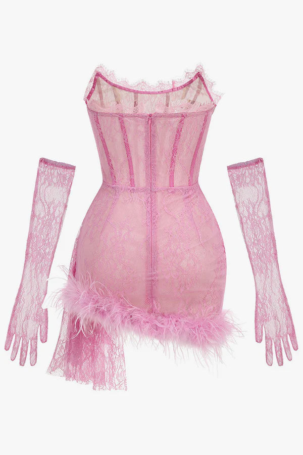 CHIC STRAPLESS CORSET MINI DRESS