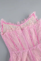 CHIC STRAPLESS CORSET MINI DRESS