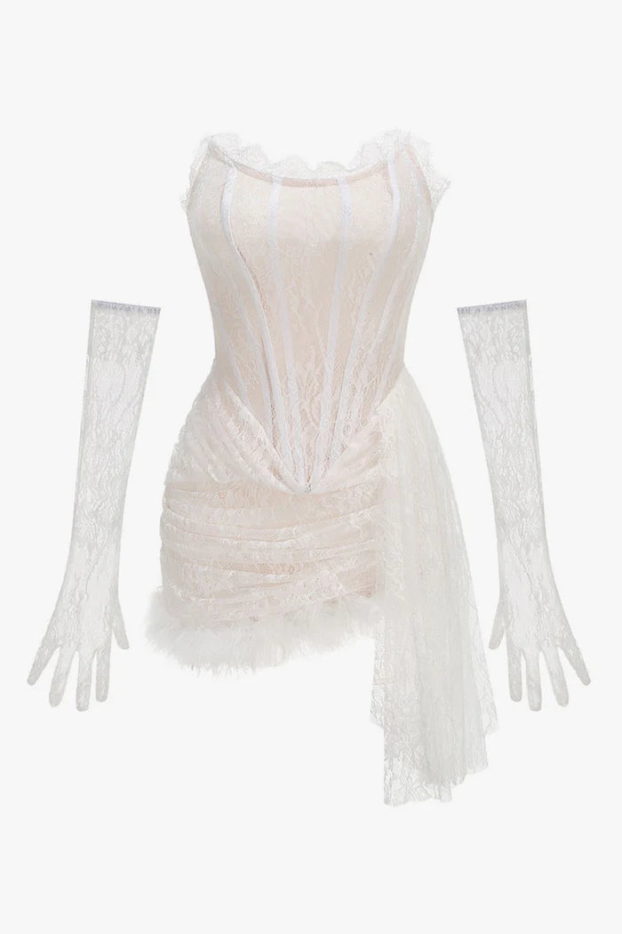 CHIC STRAPLESS CORSET MINI DRESS