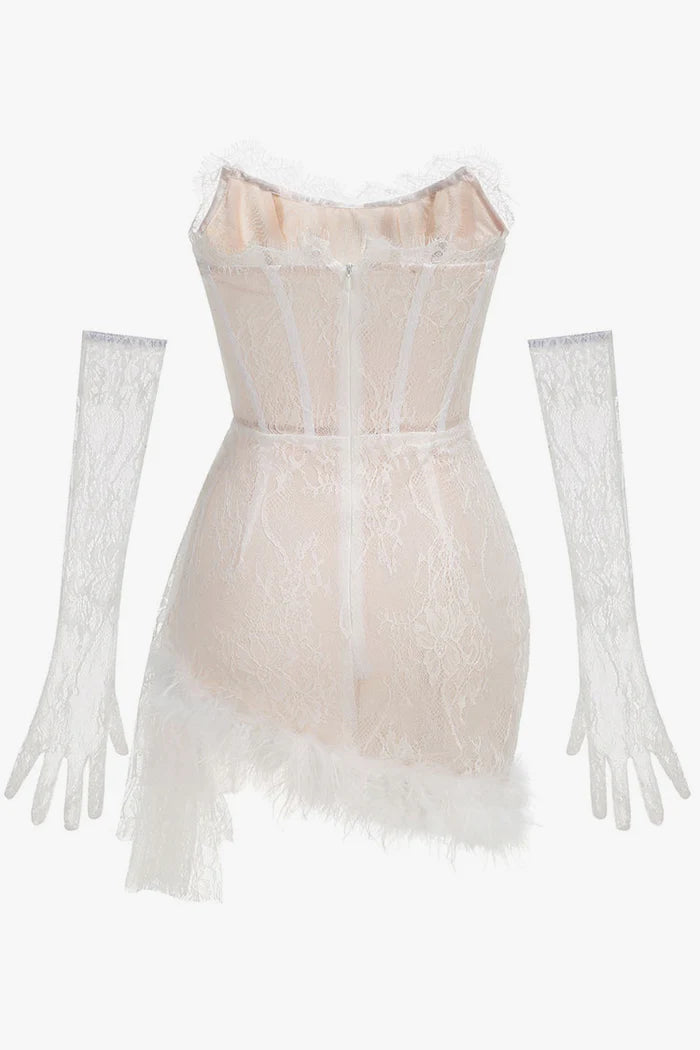 CHIC STRAPLESS CORSET MINI DRESS