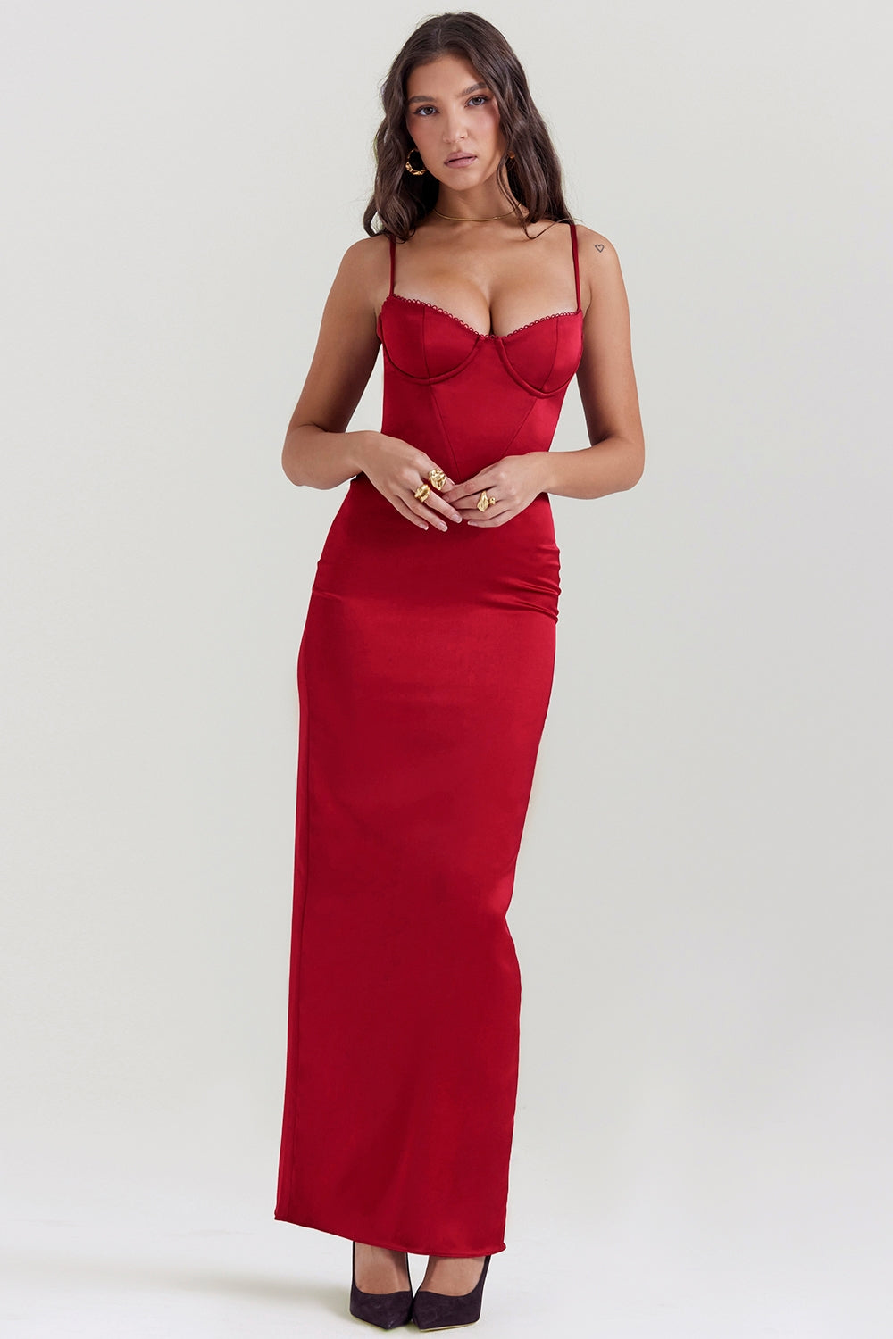 Fella Satin Maxi Dress