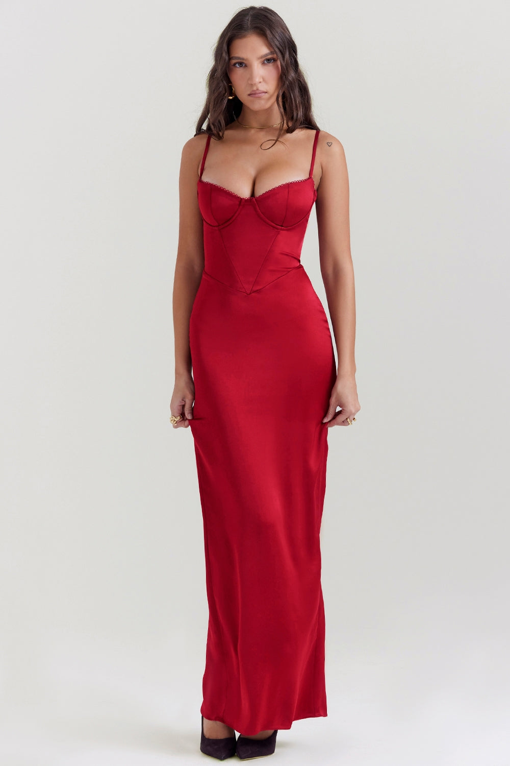 Fella Satin Maxi Dress