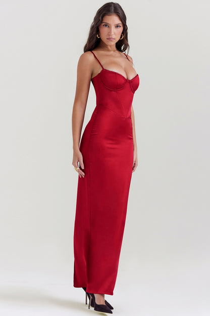 Fella Satin Maxi Dress