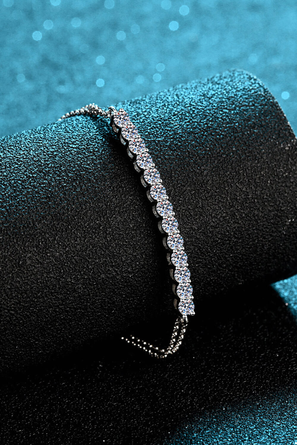 Moissanite Sterling Silver Bracelet Trendsi